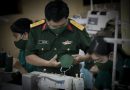 Giải Khuyến khích cuộc thi ảnh báo chí “Một ngày Việt Nam 2020 ”. Tác phẩm “Quân đội chung tay phòng chống Covid” – Tác giả: Đinh Quang Tiến